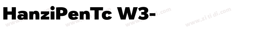HanziPenTc W3字体转换